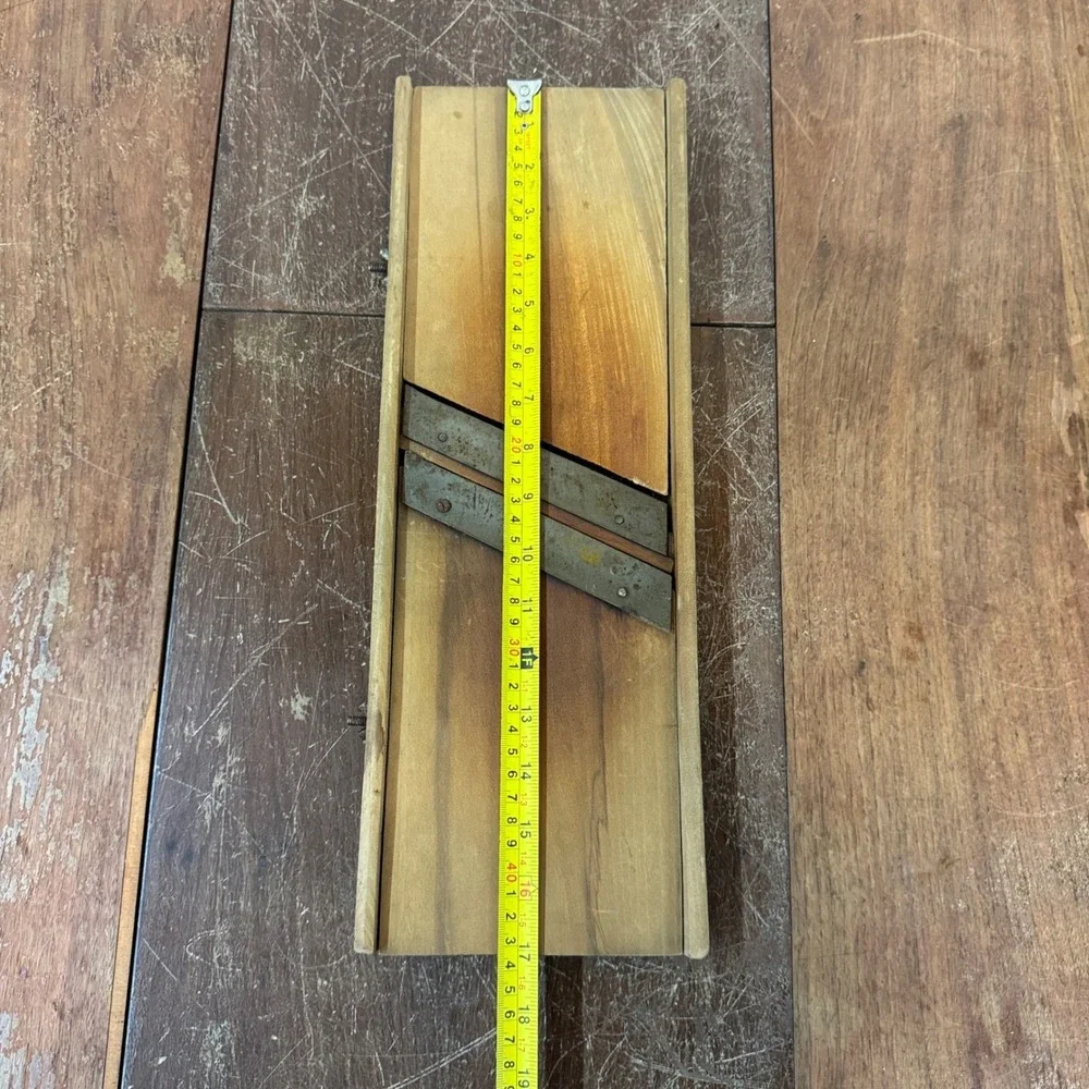 Vintage Wooden‎ Vegetable Slicer Mandoline Kitchen Tool Rustic Farmhouse